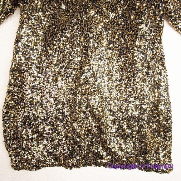 NEW City Chic Sequin Cocktail glam‎ mini Dress, color gold, plus size 20 - Picture 12 of 15